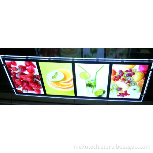 Double Side Crystal Acrylic LED Light Box for Advertising (CDH03-A4PX4-03)